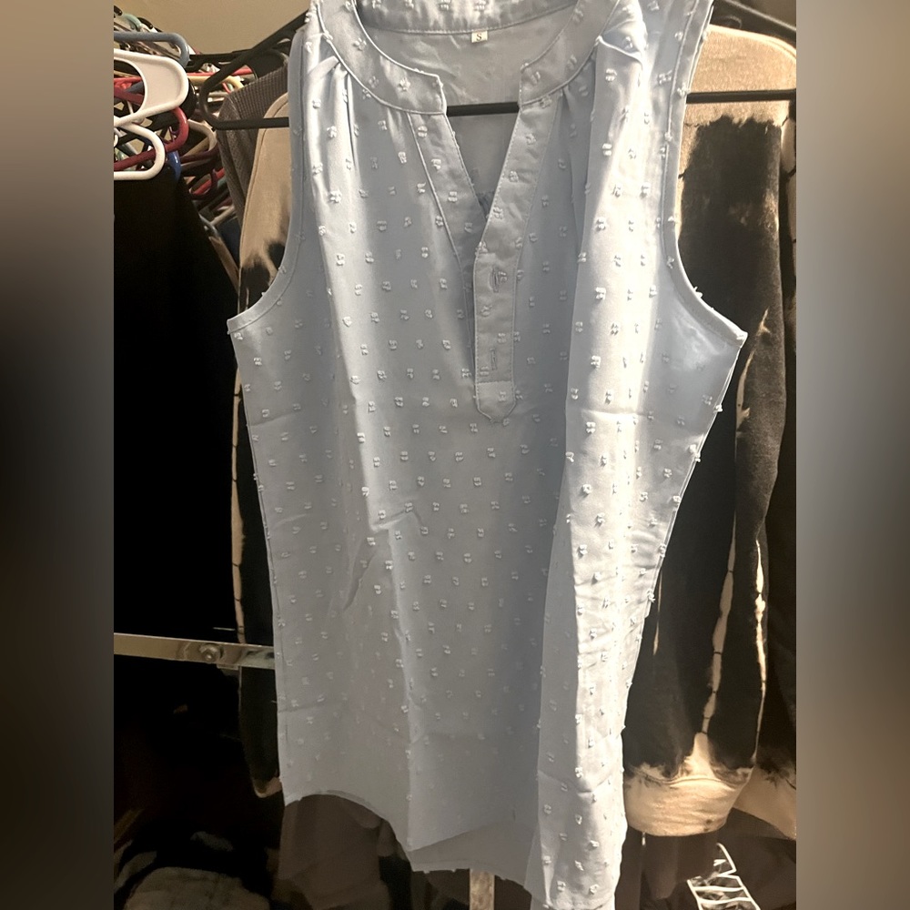 Pale blue women top
